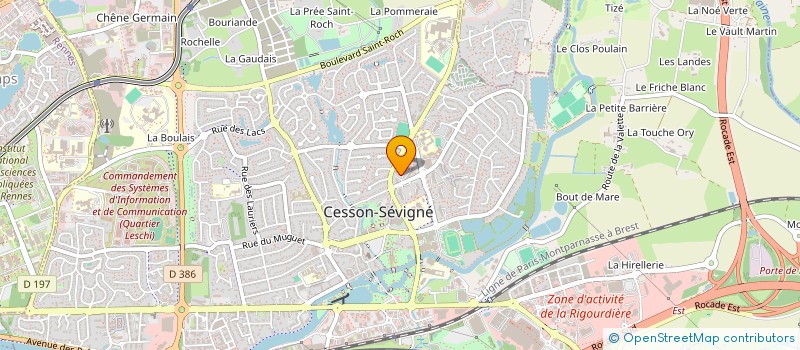 localisation de l'entreprise MONSIEUR SYLVAIN BLOYET  CESSON-SEVIGNE