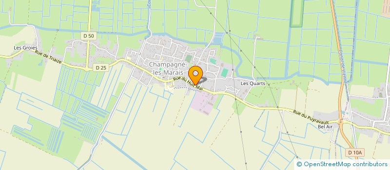 localisation de l'entreprise MONSIEUR SYLVAIN BOBIET à CHAMPAGNE-LES-MARAIS