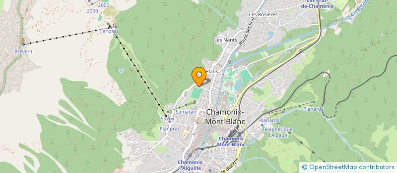 localisation de l'entreprise MONSIEUR SYLVAIN BOCCON-GIBOD  CHAMONIX-MONT-BLANC