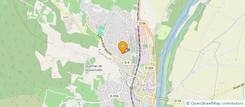 localisation de l'entreprise MONSIEUR SYLVAIN BOE  BOURG-SAINT-ANDEOL