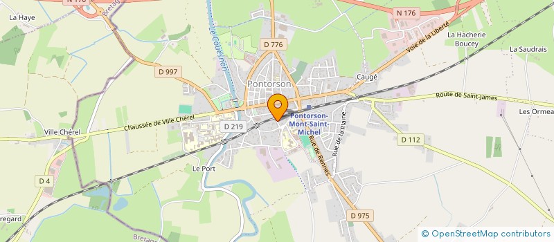 localisation de l'entreprise MONSIEUR SYLVAIN BOISSEL  PONTORSON