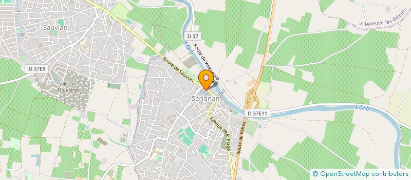 localisation de l'entreprise MONSIEUR SYLVAIN BONHOURE  SERIGNAN