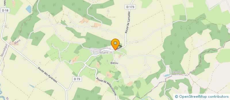 localisation de l'entreprise MONSIEUR SYLVAIN BONNET  MANT