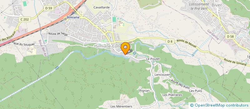 localisation de l'entreprise MONSIEUR SYLVAIN BONNET  SIMIANE-COLLONGUE