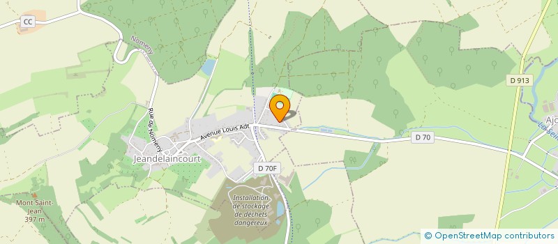 localisation de l'entreprise MONSIEUR SYLVAIN BONNETIER  JEANDELAINCOURT