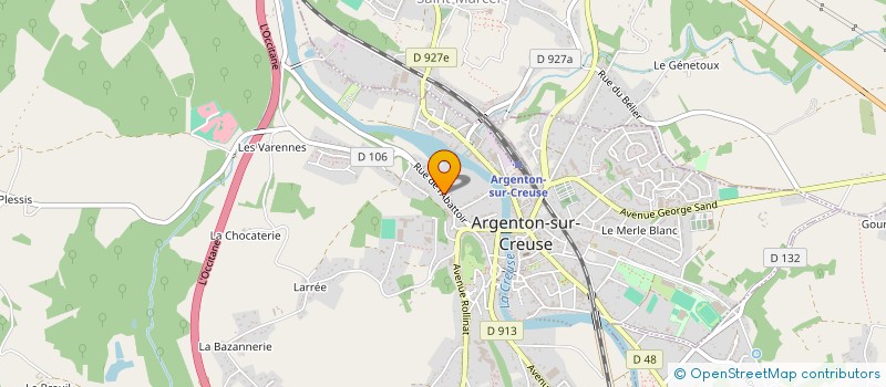 localisation de l'entreprise MONSIEUR SYLVAIN BONNIN à ARGENTON-SUR-CREUSE