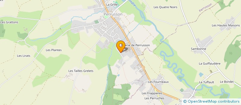 localisation de l'entreprise MONSIEUR SYLVAIN BONNISSENT  PERRUSSON