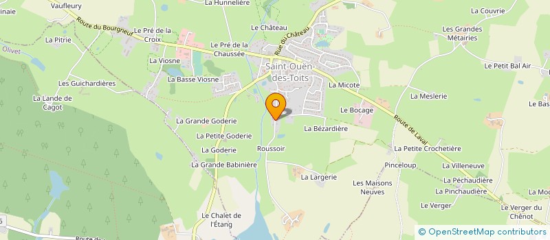 localisation de l'entreprise MONSIEUR SYLVAIN BONNIVARD  SAINT-OUEN-DES-TOITS