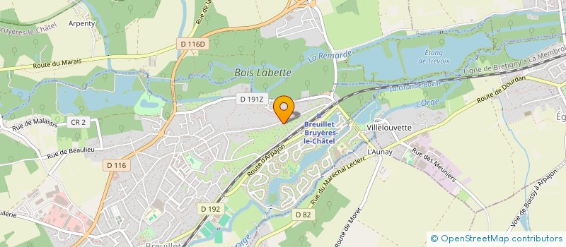 localisation de l'entreprise MONSIEUR SYLVAIN BOT  ARPAJON