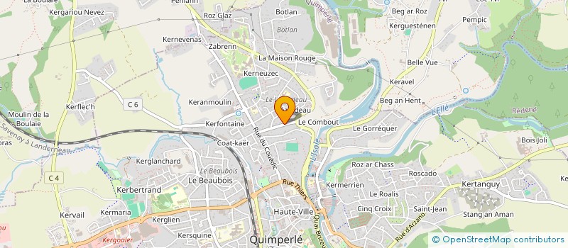 localisation de l'entreprise MONSIEUR SYLVAIN BOUCHACOURT  QUIMPERLE