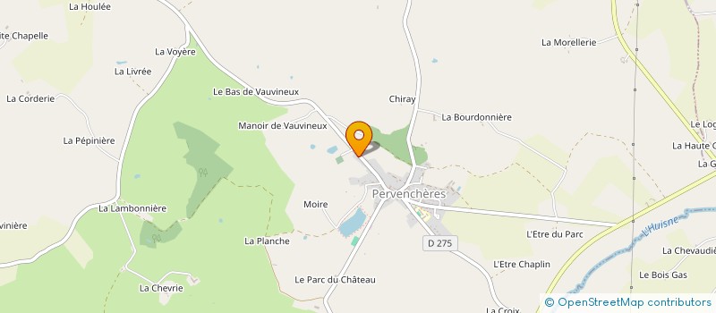 localisation de l'entreprise MONSIEUR SYLVAIN BOUCHIER à PERVENCHERES