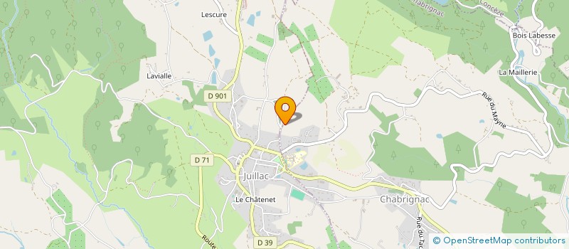 localisation de l'entreprise MONSIEUR SYLVAIN BOUDY  CHABRIGNAC