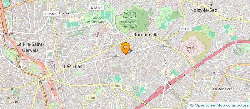 localisation de l'entreprise MONSIEUR SYLVAIN BOUGENIERE à ROMAINVILLE