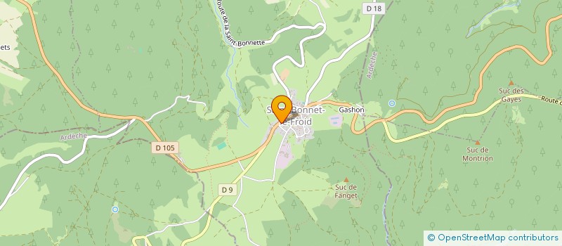 localisation de l'entreprise MONSIEUR SYLVAIN BOUILLOT  SAINT-BONNET-LE-FROID