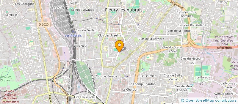 localisation de l'entreprise MONSIEUR SYLVAIN BOURDIN à FLEURY-LES-AUBRAIS