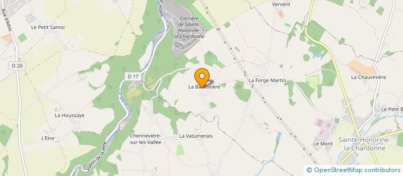 localisation de l'entreprise MONSIEUR SYLVAIN BOURDIN à SAINTE-HONORINE-LA-CHARDONNE