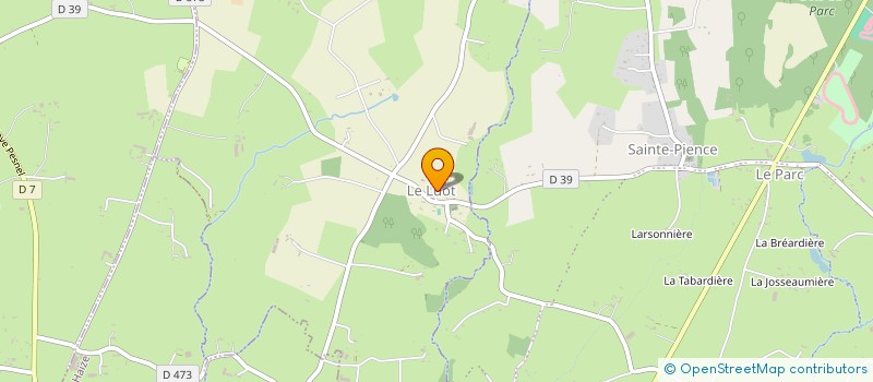 localisation de l'entreprise MONSIEUR SYLVAIN BOURGES  LE LUOT