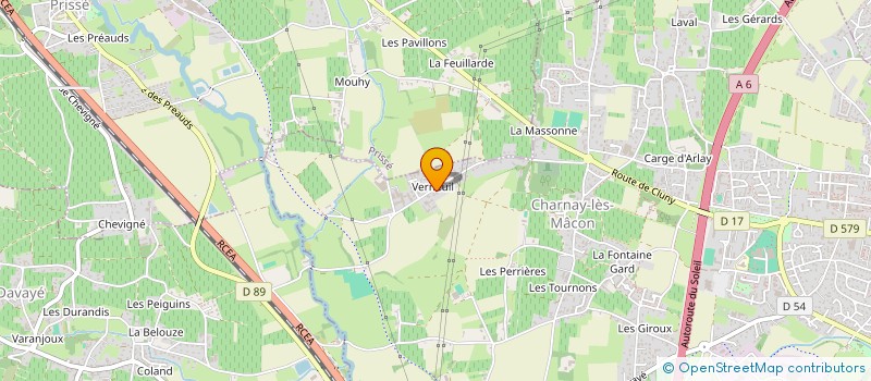 localisation de l'entreprise MONSIEUR SYLVAIN BOUTRY  CHARNAY-LES-MACON