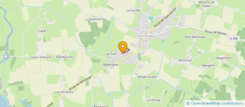 localisation de l'entreprise MONSIEUR SYLVAIN BOYAT  FOISSIAT