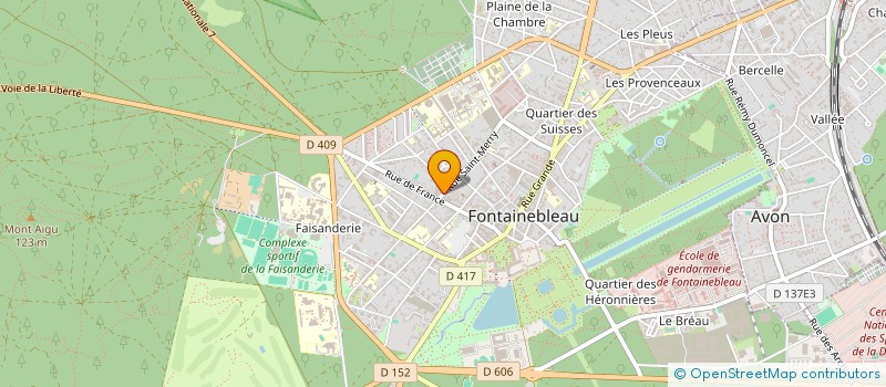 localisation de l'entreprise MONSIEUR SYLVAIN BRAULT à FONTAINEBLEAU