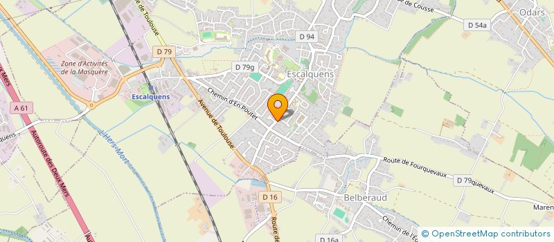 localisation de l'entreprise MONSIEUR SYLVAIN BREFEL  ESCALQUENS