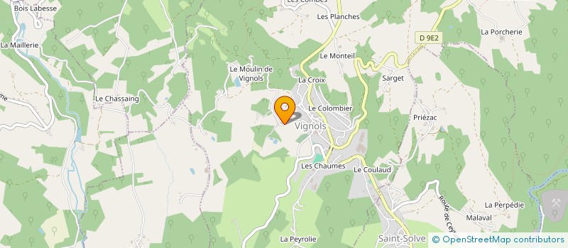 localisation de l'entreprise MONSIEUR SYLVAIN BREUIL  VIGNOLS