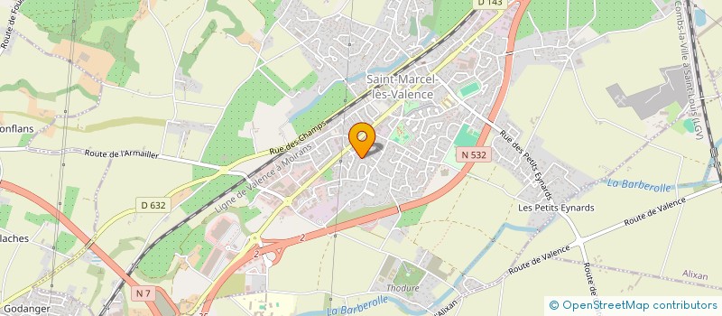 localisation de l'entreprise MONSIEUR SYLVAIN BRIERE  SAINT-MARCEL-LES-VALENCE
