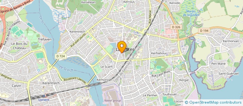 localisation de l'entreprise MONSIEUR SYLVAIN BRIGARDIS  LANESTER