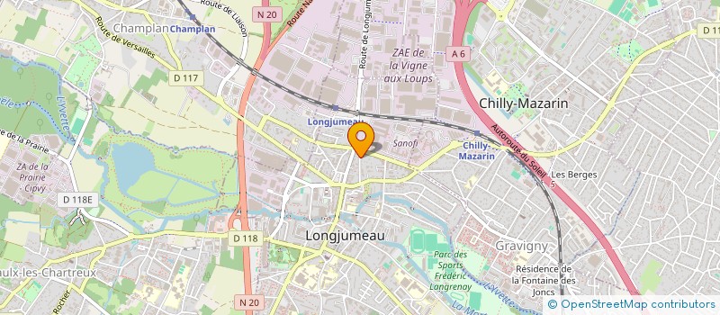 localisation de l'entreprise MONSIEUR SYLVAIN BRIHAULT à LONGJUMEAU