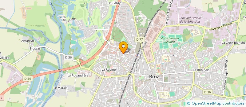 localisation de l'entreprise MONSIEUR SYLVAIN BROCHARD  BRUZ