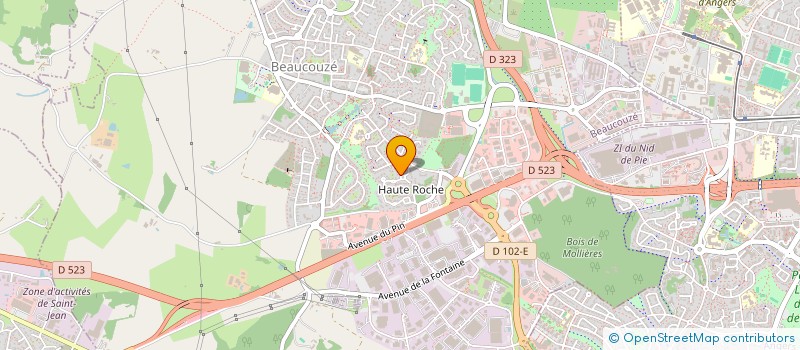 localisation de l'entreprise MONSIEUR SYLVAIN BROSSARD  BEAUCOUZE