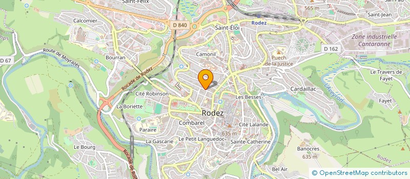 localisation de l'entreprise MONSIEUR SYLVAIN BROSSY  RODEZ