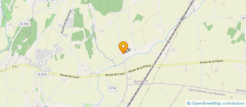 localisation de l'entreprise MONSIEUR SYLVAIN BRUNEL  MARSANNE