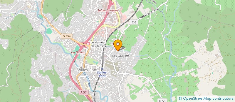 localisation de l'entreprise MONSIEUR SYLVAIN BRUNO  SOLLIES-PONT