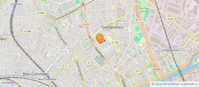 localisation de l'entreprise MONSIEUR SYLVAIN BRUSAC à GENNEVILLIERS