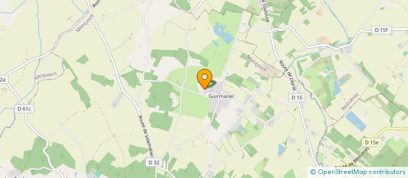 localisation de l'entreprise MONSIEUR SYLVAIN BURGAT  MONTJOIRE