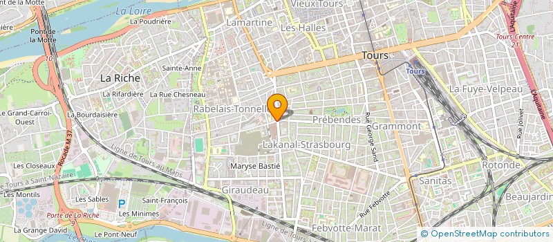 localisation de l'entreprise MONSIEUR SYLVAIN BURGAUD à TOURS