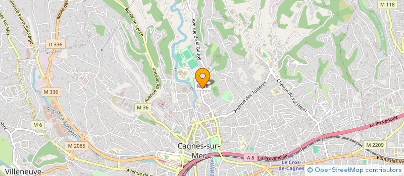 localisation de l'entreprise MONSIEUR SYLVAIN BUWAJ à CAGNES-SUR-MER