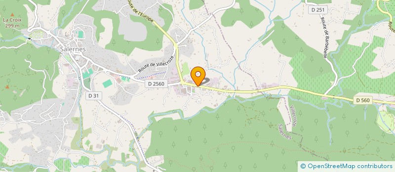 localisation de l'entreprise MONSIEUR SYLVAIN BUZENET  VILLECROZE