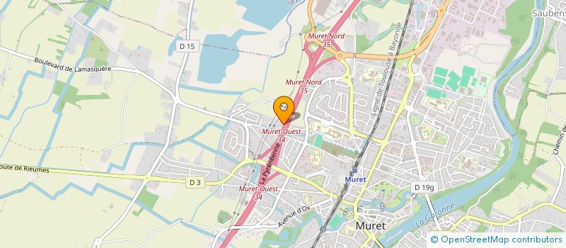 localisation de l'entreprise MONSIEUR SYLVAIN CADERAS  MURET