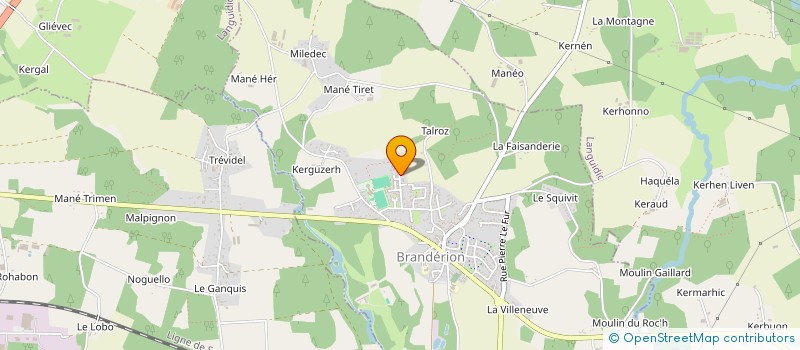 localisation de l'entreprise MONSIEUR SYLVAIN CADORET  BRANDERION