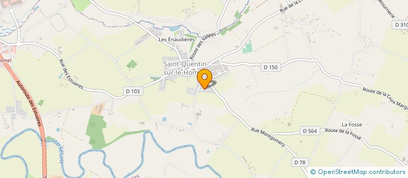 localisation de l'entreprise MONSIEUR SYLVAIN CAHU  SAINT-QUENTIN-SUR-LE-HOMME