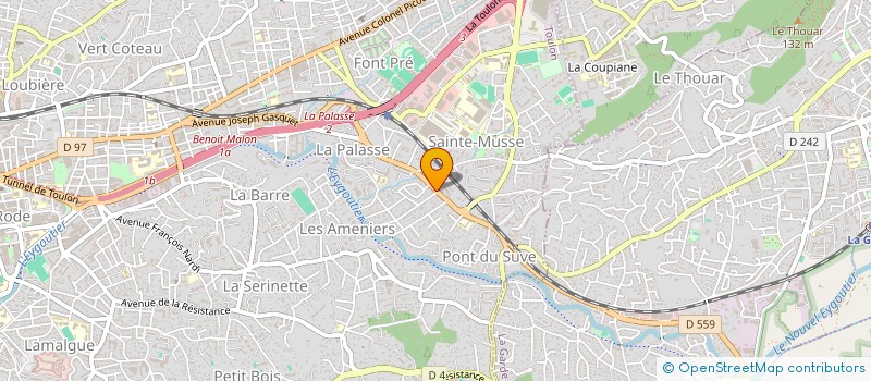 localisation de l'entreprise MONSIEUR SYLVAIN CAILLE  TOULON