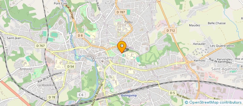 localisation de l'entreprise MONSIEUR SYLVAIN CALVEZ  CHATELAUDREN-PLOUAGAT