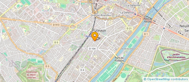 localisation de l'entreprise MONSIEUR SYLVAIN CANAUX  PUTEAUX