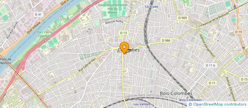 localisation de l'entreprise MONSIEUR SYLVAIN CASCHELIN à COLOMBES