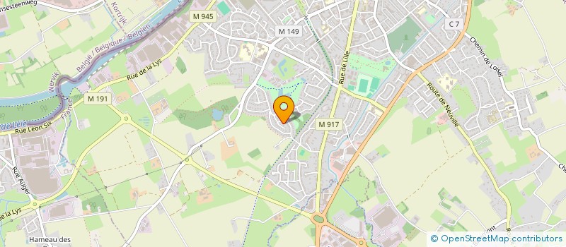 localisation de l'entreprise MONSIEUR SYLVAIN CASTEL  HALLUIN