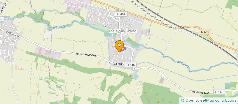 localisation de l'entreprise MONSIEUR SYLVAIN CATHELIN  MALAY-LE-GRAND