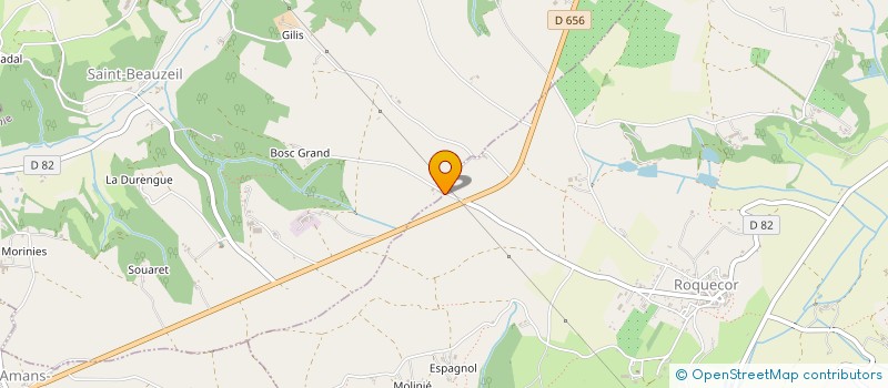 localisation de l'entreprise MONSIEUR SYLVAIN CATOUILLARD  SAINT-BEAUZEIL