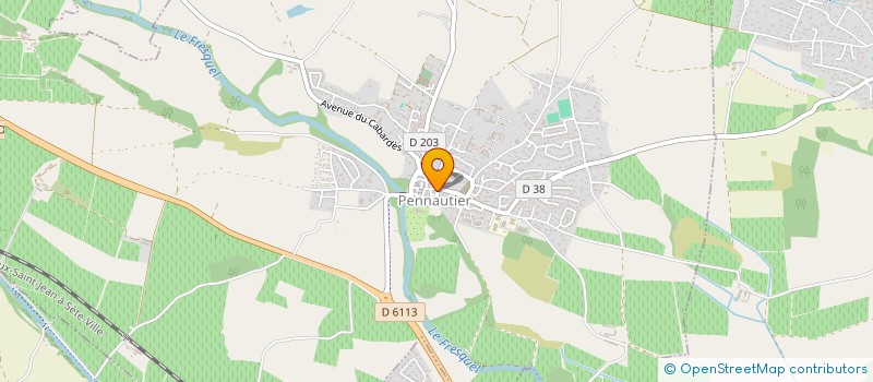 localisation de l'entreprise MONSIEUR SYLVAIN CAVAILHES  PENNAUTIER